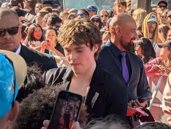Jack Champion at the premiere of Avatar: Fire and Ash in Wellington, 2025