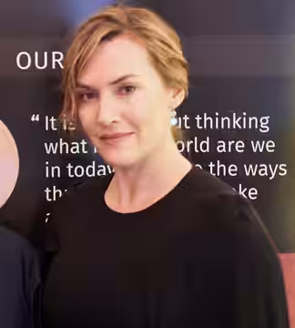 Elizabeth Filippouli, Ellen Johnson-Sirleaf, and Kate Winslet join forces in London in 2018 for a philanthropic event in support of women and youth.