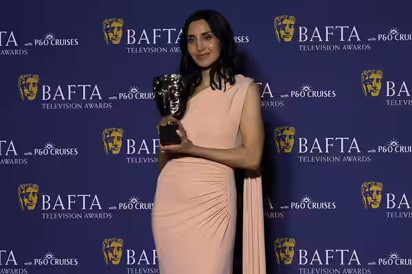 Narges Rashidi winning Lead Actress at BAFTA TV Awards May 26 (2026)