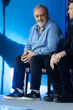 Avatar: The Way of Water producer Jon Landau at a 2022 press conference in Tokyo