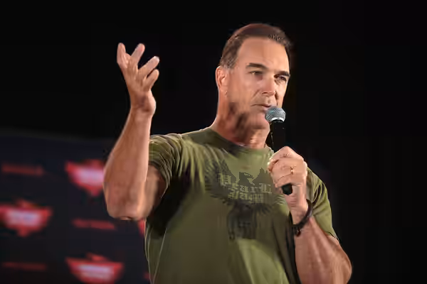 Patrick Warburton speaking with attendees at the 2022 Phoenix Fan Fusion at the Phoenix Convention Center in Phoenix, Arizona. Please attribute to Gage Skidmore