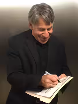 Stephen Schwartz signing autographs (2017)