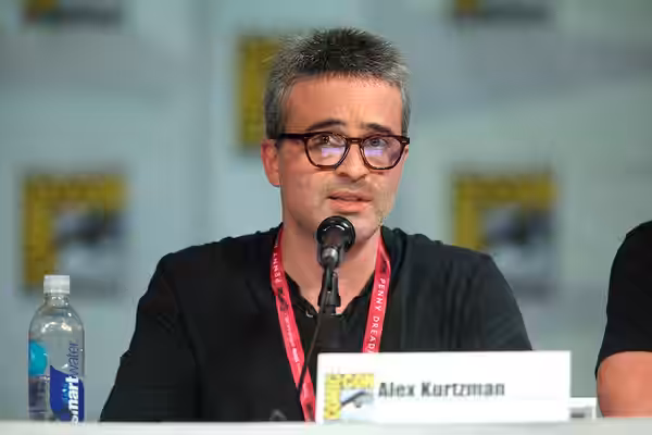 Alex Kurtzman speaking at the 2014 San Diego Comic Con International, for "Scorpion", at the San Diego Convention Center in San Diego, California. Please attrib
