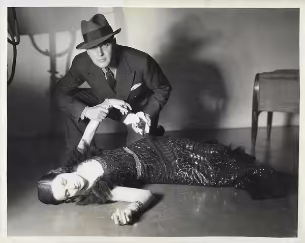Gail Patrick and Ralph Bellamy in The Crime of Helen Stanley, 1934. Original Promo Photo, 8x10 (inches)