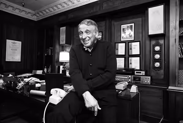 Howard W. Koch, television producer-director in his office, Los Angeles (1978)