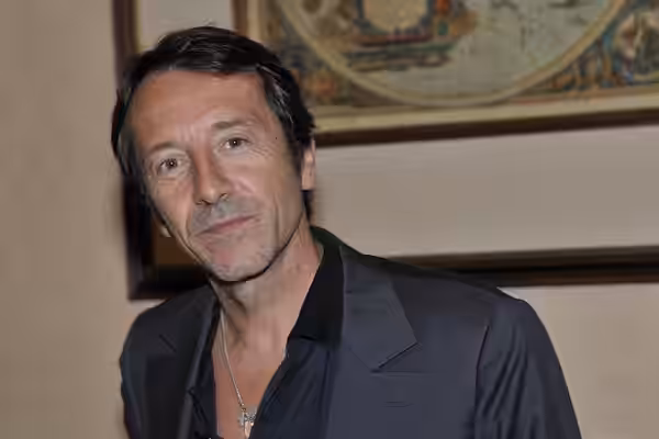 66ème Festival du Cinéma de Venise (Mostra), 4ème jour (05/09/2009) Jean-Huges Anglade sortant d'une interview à l'Hôtel des bains au Lido, quelques minutes ava