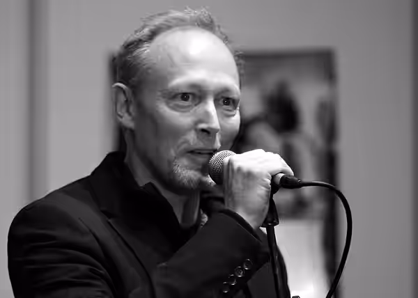 Lars Mikkelsen - Danish actor at the Copenhagen Book Fair "BogForum 2015", Copenhagen, Denmark
