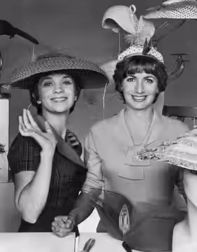 Photo of Cindy Williams as Shirley and Penny Marshall as Laverne from the television program Laverne and Shirley. (1976)