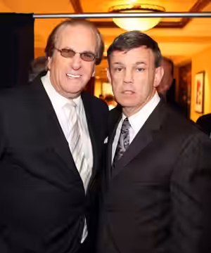 Danny Aiello and Teddy Atlas, during Theodore Atlas Foundation's 15th Annual Teddy Dinner at the Hilton Garden Inn in Staten Island, New York City.