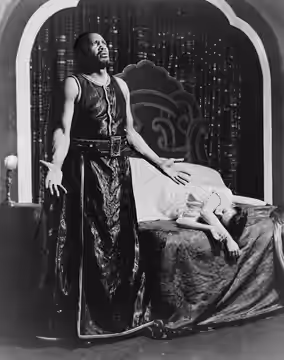 Title: [Scene from "Othello" with Paul Robeson and Uta Hagen as Desdemona, Theatre Guild production, Broadway, 1943-44] Date Created/Published: [1943 or 1944] M (2014)