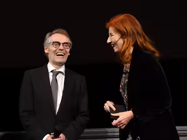 Dan Laustsen with Git Scheynius at the Stockholm International Film Festival (2017)
