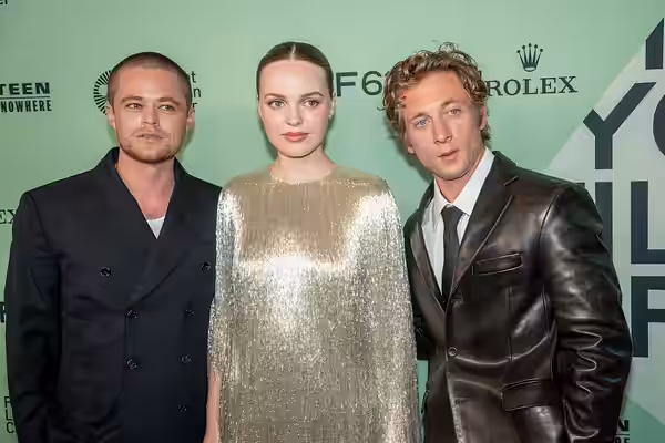 Harrison Gilbertson Odessa Young Jeremy Allen White at the 63rd annual New York Film Festival at Lincoln Center in 2025 for the film Springsteen: Deliver Me fro