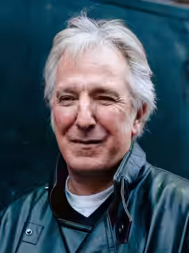 Alan Rickman posing for pictures at the stage door after a performance of Ibsen's John Gabriel Borkman at the Brooklyn Academy of Music. (2011)