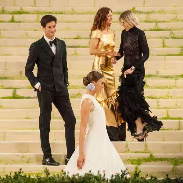 Karlie Kloss, Grace Gummer, and guests at the 2026 Met Gala, wearing fashion in theme of "Costume Art"