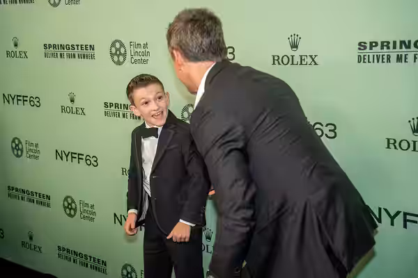 Matthew Anthony Pellicano and Scott Cooper at the 63rd annual New York Film Festival at Lincoln Center in 2025 for the film Springsteen: Deliver Me from Nowhere