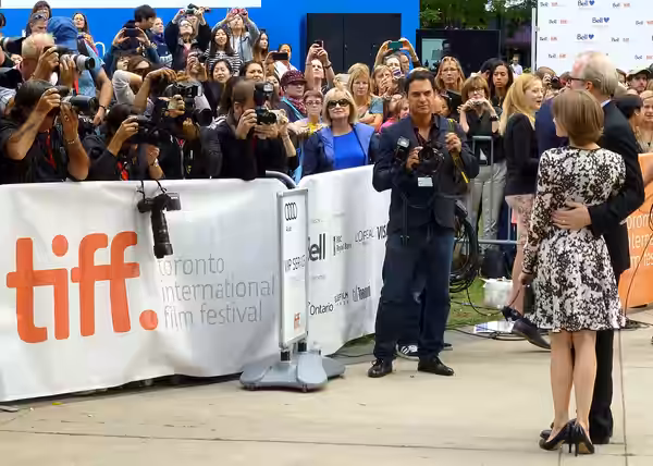 Tracy Letts and Carrie Coon at the premiere of August: Osage County, Toronto Film Festival 2013
