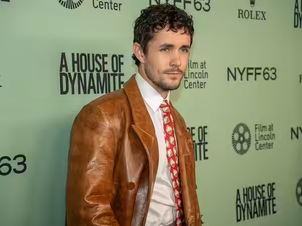 Jonah Hauer-King, actor, at the 63rd annual New York Film Festival at Lincoln Center in 2025 for the film A House of Dynamite
