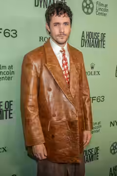Jonah Hauer-King, actor, at the 63rd annual New York Film Festival at Lincoln Center in 2025 for the film A House of Dynamite