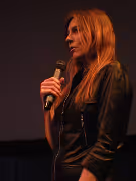 Film director Kathryn Bigelow after a showing of her film The Hurt Locker, 2009 Seattle International Film Festival.