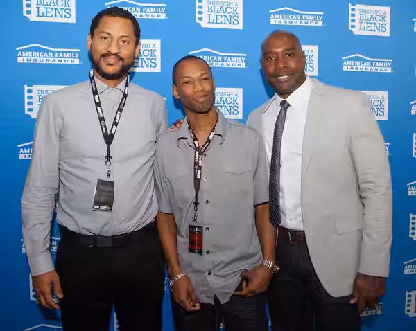 American Black Film Festival red carpet premiere of "Brakedown", a short film directed by Morris Chestnut and inspired by Tone Williams. Left to right: Dylan Br (2014)