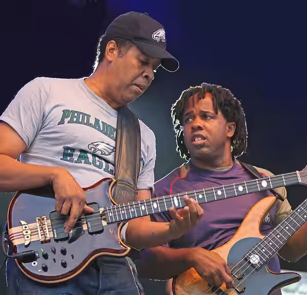 Stanley Clarke and Victor Wooten in The SMV Thunder Tour at Stockholm Jazz Fest 2009