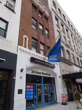 Site of the Fillmore East (1968-1971) Fans of live rock, folk and blues music streamed through this entrance during the brief but memorable life of the Fillmore