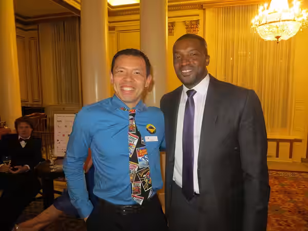 Roger Cross and I at the 2014 Leo Awards