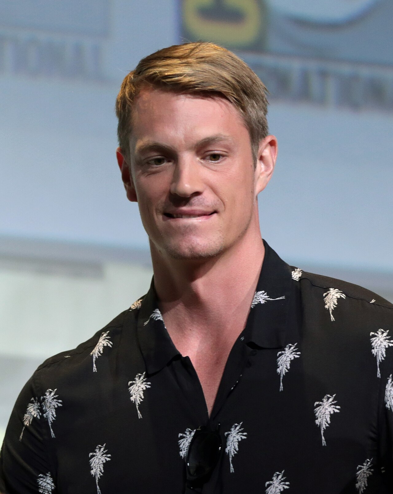 Viola Davis, Joel Kinnaman and Adewale Akinnuoye-Agbaje speaking at the 2016 San Diego Comic Con International, for "Suicide Squad", at the San Diego Convention