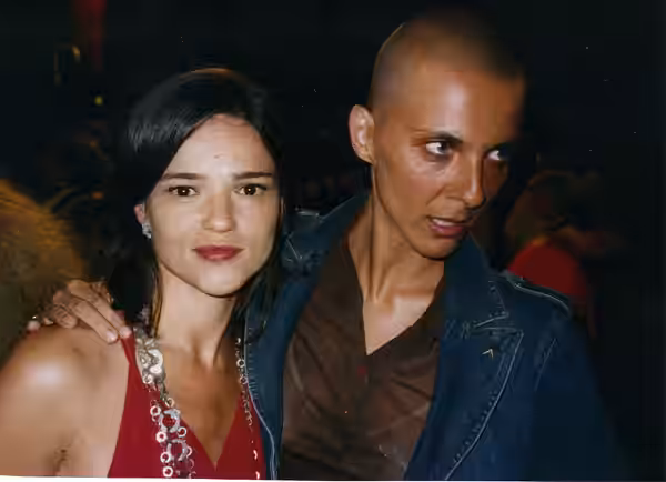 Chiara Caselli and Rosalinda Celentano at the Taormina film fest (2002)