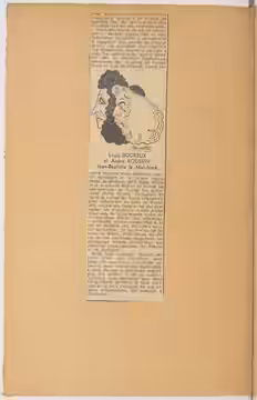 Contient : coupures de presse. - Concerne : représentation du 7 décembre 1944 au Vieux-Colombier Langue : français