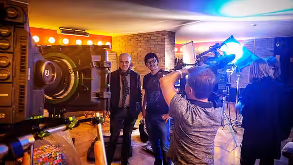 Cyber Marian i Sławomir Idziak podczas Film Spring Open 2016 w Krakowie