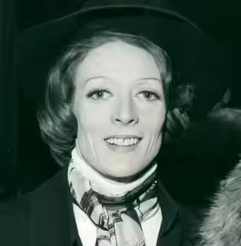Vintage press photo taken in Dame Maggie Smith in 1973, published and distributed during the free domain period prior to 1977), for the intent of publicity.