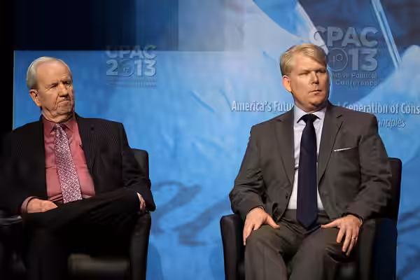 Jerry Molen and John Sullivan speaking at the 2013 Conservative Political Action Conference (CPAC) in National Harbor, Maryland. Please attribute to Gage Skidmo