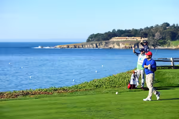 The AT&amp;T Pebble Beach Pro-Am is a professional golf tournament on the PGA Tour, held annually at Pebble Beach, California, near Carmel. (2017)