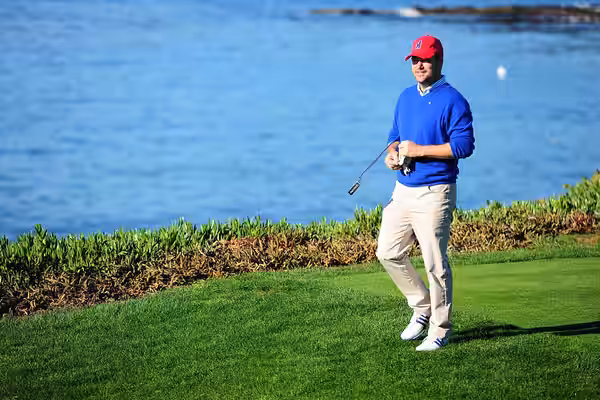 The AT&amp;T Pebble Beach Pro-Am is a professional golf tournament on the PGA Tour, held annually at Pebble Beach, California, near Carmel. (2017)