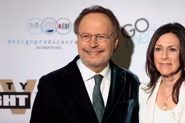 Billy Crystal and his wife, Janice, on the red carpet at Celebrity Fight Night XXIV at the JW Marriott Desert Ridge Resort &amp; Spa in Phoenix, Arizona. Please (2018)