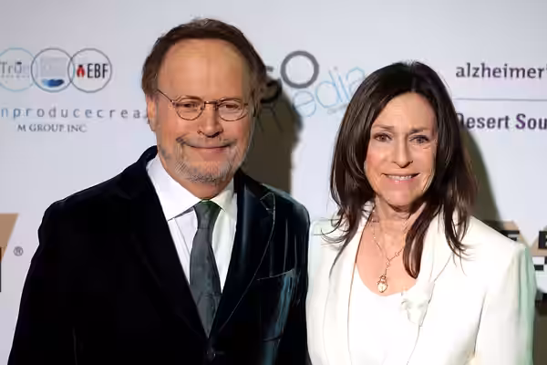 Billy Crystal and his wife, Janice, on the red carpet at Celebrity Fight Night XXIV at the JW Marriott Desert Ridge Resort &amp; Spa in Phoenix, Arizona. Please (2018)