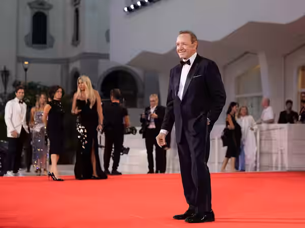Actor Kevin Spacey at the 2025 Venice Film Festival