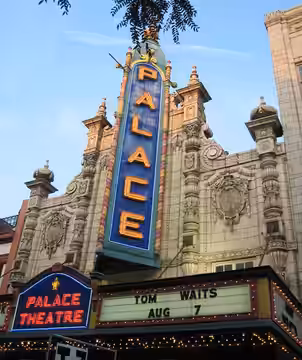 Full sign of the Louisville Palace, by user Innominate on Flickr [1], using a compatible Creative Commons license. I reduced and cropped the image, and I releas