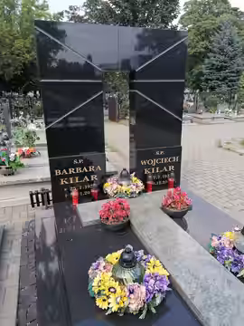The tomb of Mr. and Mrs. Kilar at the Catholic cemetery at Sienkiewicza Street in Katowice. (2023)