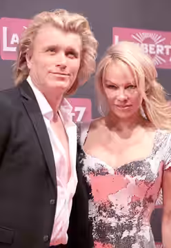 Hans Klok, Pamela Anderson bei der Lambertz Monday Night 2018.