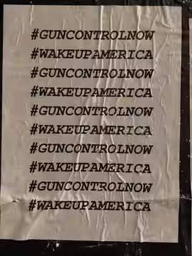 Madonna's 2021 posters of "gun control"