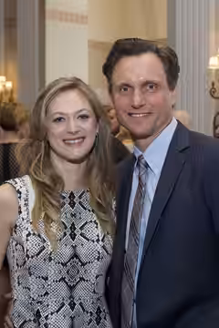Marin Ireland and Tony Goldwyn at the reception for the 73rd Annual Peabody Awards. (2014)