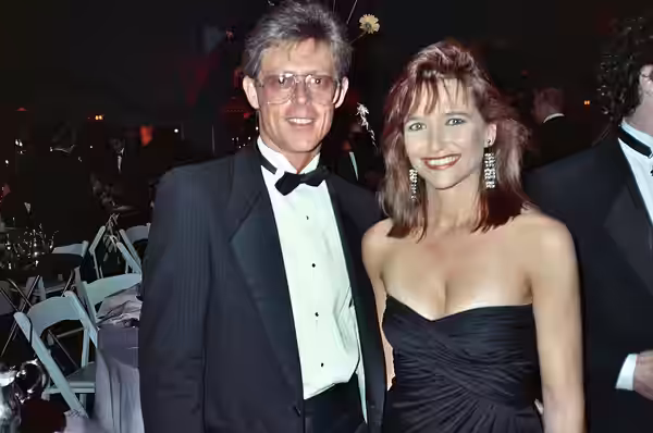 Me talking with Jan Hooks at the Governor's Ball following the 40th Annual Primetime Emmy Awards, 8/28/88 - Permission granted to copy, publish, broadcast or po (1988)
