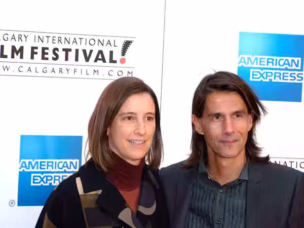 Carolyn McMaster and Lothaire Bluteau on the red carpet at the gala showing of Walk All Over Me during the Calgary International Film Festival. The film was sho (2007)