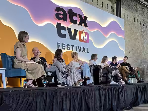 Cast, creators, and producers of the TV series Halt and Catch Fire reunite for a 10 year anniversary panel at the ATX TV Festival in Austin, Texas, on June 1, 2 (2024)