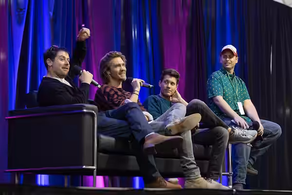 Chad Michael Murray - Drew Seeley - Jon Abrahams with Justin 90skid4lyfe at Decades Days in Orlando, January 25, 2025