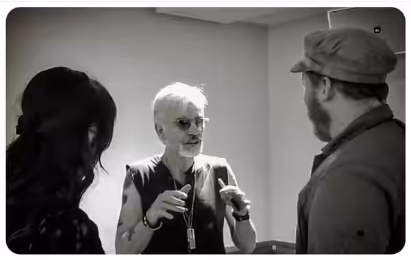 Billy Bob Thornton, Dylan Walshe &amp; Kristin Bargmann backstage in Portland, Maine 2018