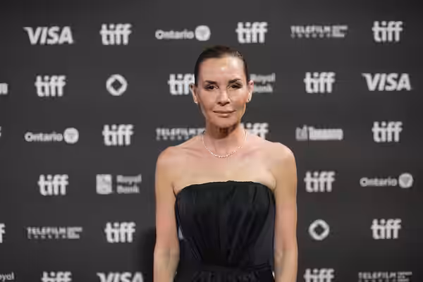 Embeth Davidtz, writer and director of 'Don't Let's Go to the Dogs Tonight', at the 2024 Toronto International Film Festival