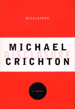 Portada de la primera edición de la novela Disclosure de Michael Crichton (1994)